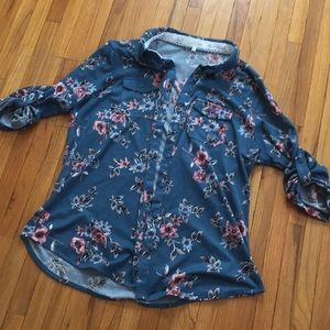 Floral Button-up Shirt
